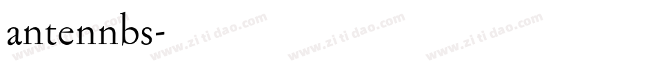 antennbs字体转换