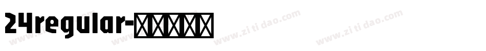 24regular字体转换
