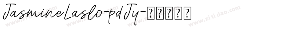 JasmineLaslo-pdJy字体转换