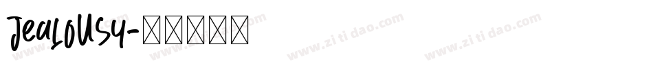 Jealousy字体转换
