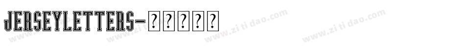 JerseyLetters字体转换