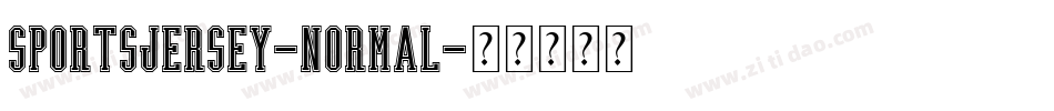 SportsJersey-Normal字体转换