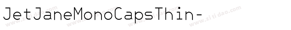 JetJaneMonoCapsThin字体转换