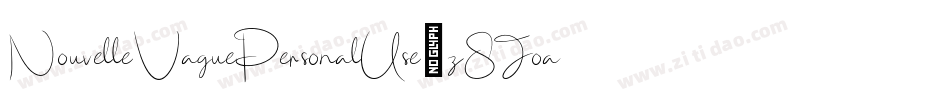 NouvelleVaguePersonalUse-z8Joa字体转换