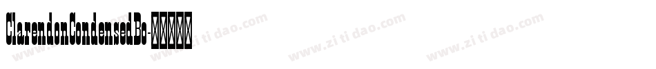 ClarendonCondensedBo字体转换