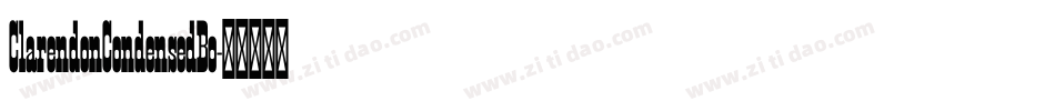 ClarendonCondensedBo字体转换