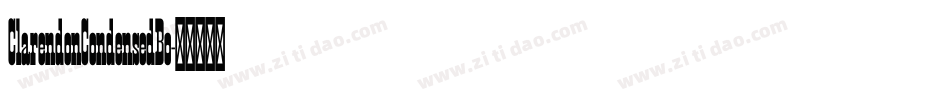 ClarendonCondensedBo字体转换