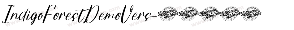 IndigoForestDemoVers字体转换 IndigoForestDemoVers字体转换