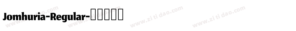 Jomhuria-Regular字体转换