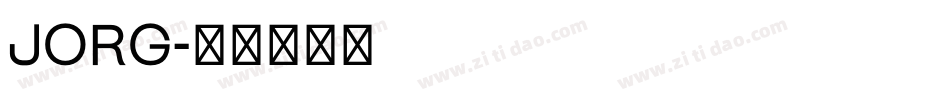 Jorg字体转换