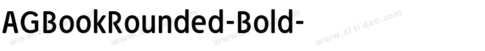 AGBookRounded-Bold字体转换