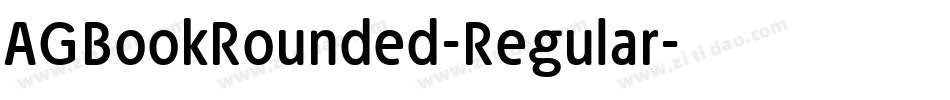 AGBookRounded-Regular字体转换