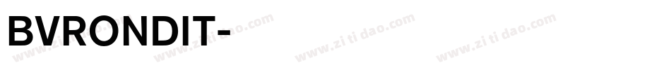 BVRONDIT字体转换