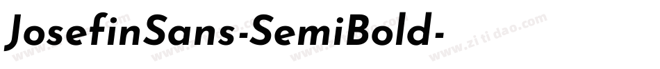 JosefinSans-SemiBold字体转换 JosefinSans-SemiBold字体转换