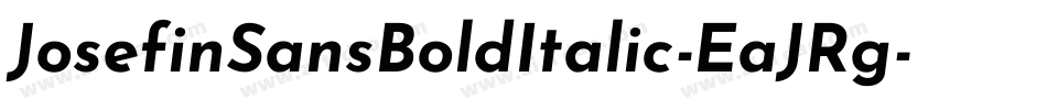 JosefinSansBoldItalic-EaJRg字体转换
