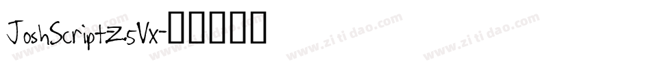 JoshScript-Z5Vx字体转换