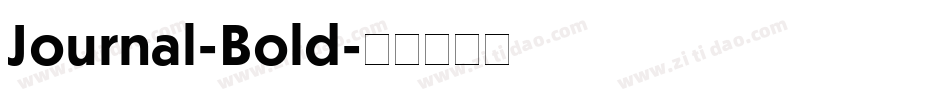 Journal-Bold字体转换