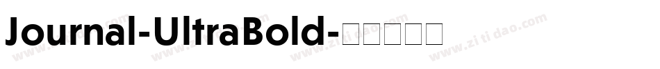 Journal-UltraBold字体转换 Journal-UltraBold字体转换
