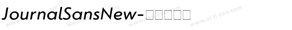 JournalSansNew字体转换 JournalSansNew字体转换