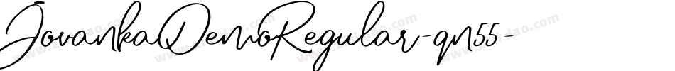 JovankaDemoRegular-qn55字体转换