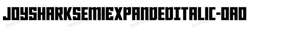 JoySharkSemiExpandedItalic-oaOa字体转换