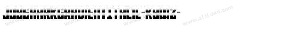 JoySharkGradientItalic-K9wZ字体转换 JoySharkGradientItalic-K9wZ字体转换
