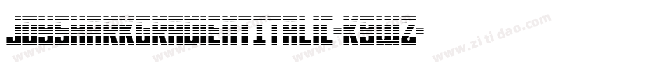 JoySharkGradientItalic-K9wZ字体转换 JoySharkGradientItalic-K9wZ字体转换