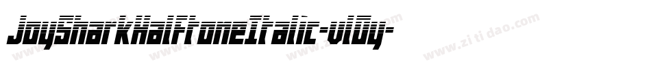 JoySharkHalftoneItalic-vlOy字体转换