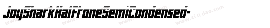 JoySharkHalftoneSemiCondensed-l0O5字体转换