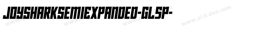 JoySharkSemiExpanded-gL5P字体转换