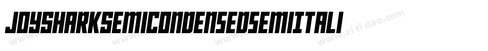 JoySharkSemiCondensedsemiItalic-X1ej字体转换