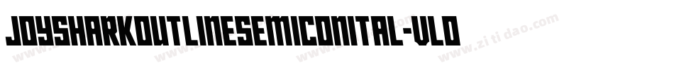 JoySharkOutlineSemiConital-vlO7字体转换