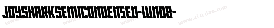 JoySharkSemiCondensed-wnO8字体转换