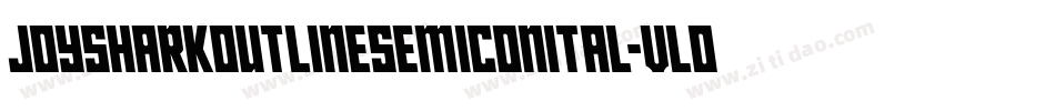 JoySharkOutlineSemiConital-vlO7字体转换