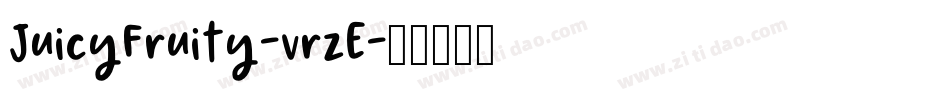 JuicyFruity-vrzE字体转换