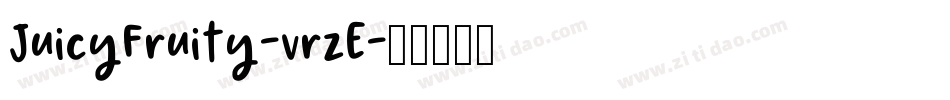 JuicyFruity-vrzE字体转换