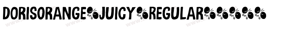 DorisOrange-Juicy-Regular字体转换