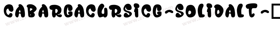 CabargaCursICG-SolidAlt字体转换
