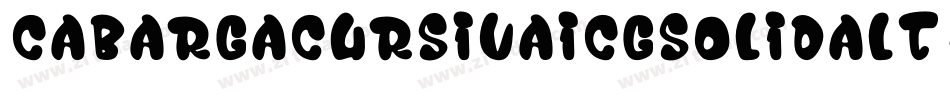 CabargaCursivaICGSolidAlt字体转换