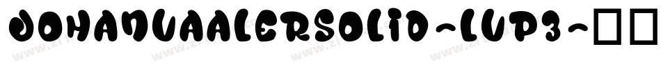 JohanvaalerSolid-Lvp3字体转换