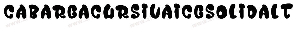 CabargaCursivaICGSolidAlt字体转换