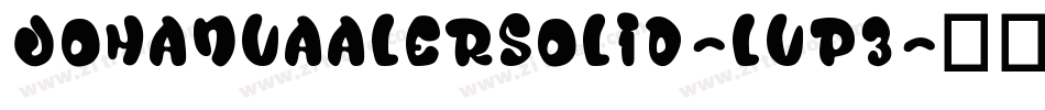 JohanvaalerSolid-Lvp3字体转换