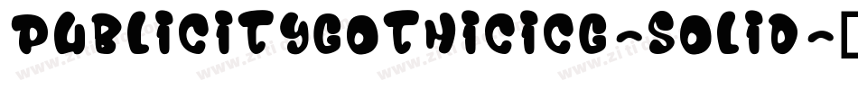 PublicityGothicICG-Solid字体转换