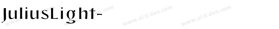 JuliusLight字体转换