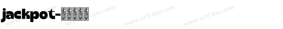jackpot字体转换