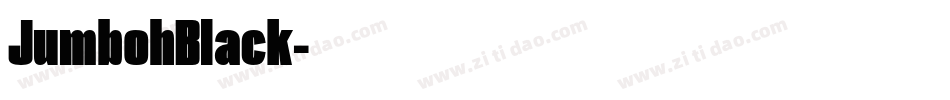 JumbohBlack字体转换