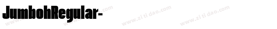 JumbohRegular字体转换