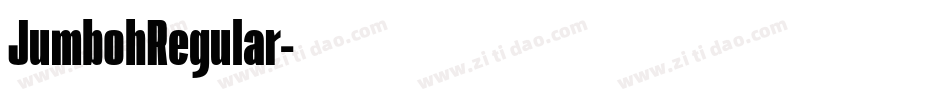 JumbohRegular字体转换