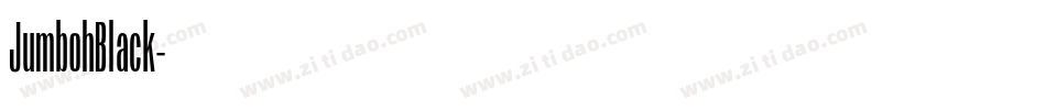 JumbohBlack字体转换