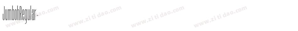 JumbohRegular字体转换